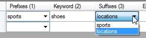 First keyword