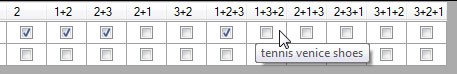Permutation tooltip